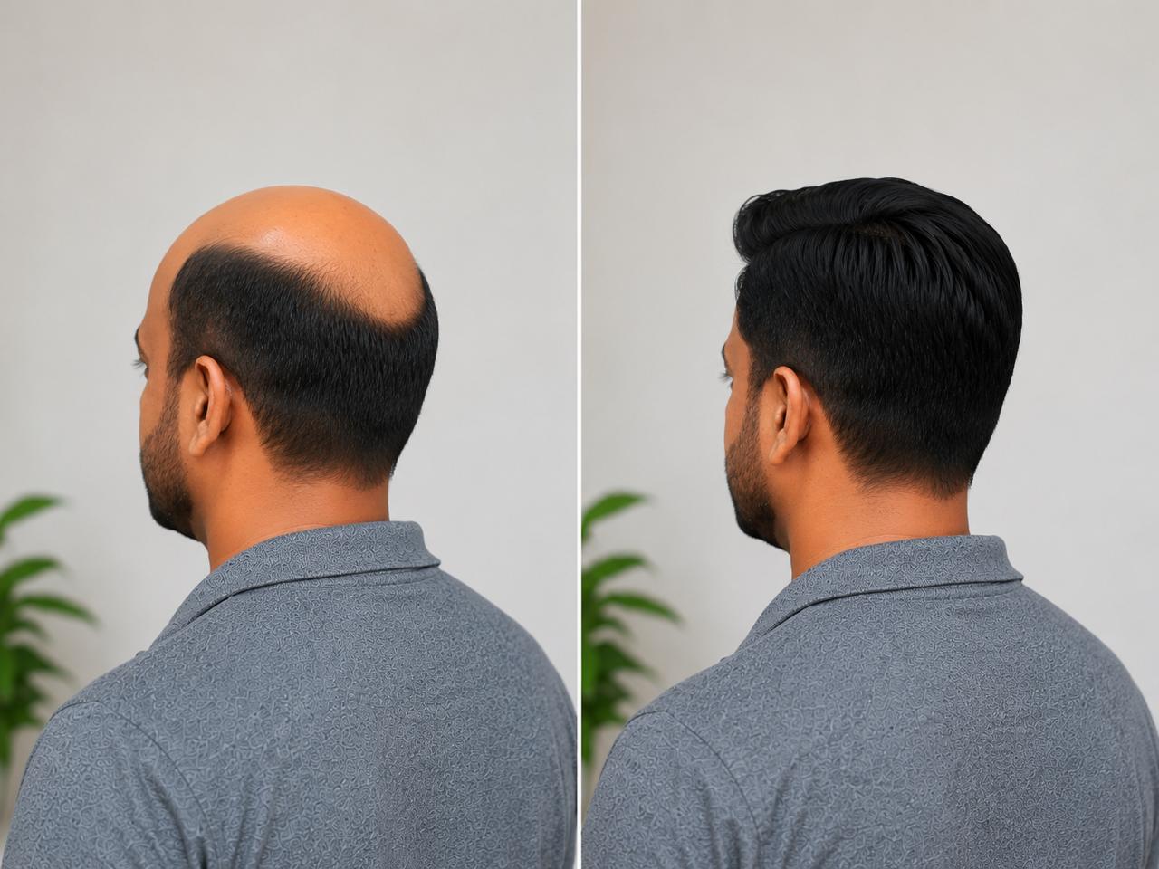 Client hair transformation result